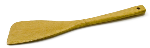 Лопатка кулинарная бамбуковая угловая 120 мм 