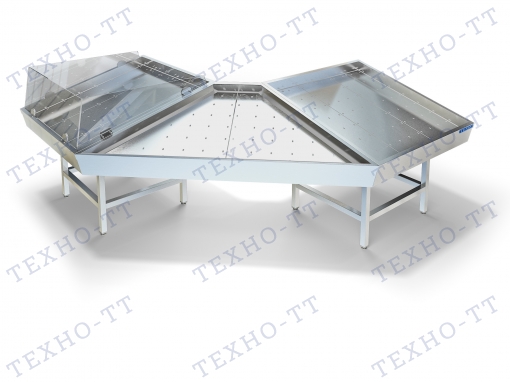 Витрина для рыбы на льду ТЕХНО-ТТ СП-601/1100 (без агрегата) без стекол