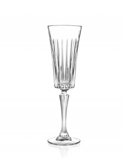 Бокал флюте для шампанского RCR Style TimeLess 210 мл, хрустальное стекло, Италия