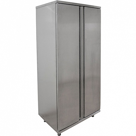 Шкаф для хлеба двери распашные нерж (7 направл для лотков), разборной ШКХ-Р-Н (820х560х1800(1820) мм