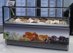 MILLENNIUM ST 12 A витрина для мороженого серая панель на колесиках