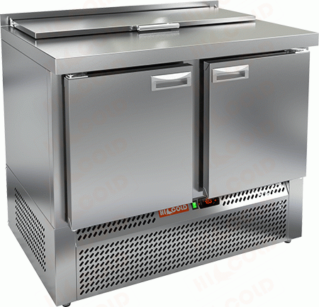 Стол холодильный HICOLD SLE1-11SN (1/3) c крышк. (саладетта)
