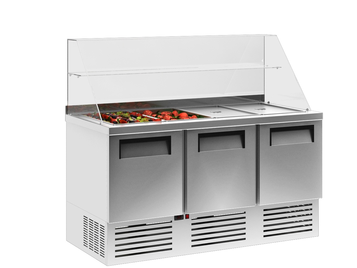 Стол холодильный ПОЛЮС T70 M3salGN-2 0430 (SALADETTA) 