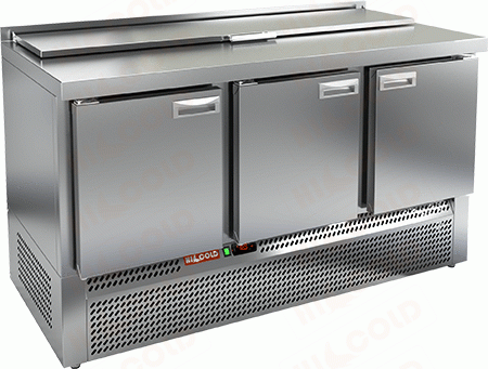 Стол холодильный HICOLD SLE1-111SN (1/3) с крышк. (саладетта)