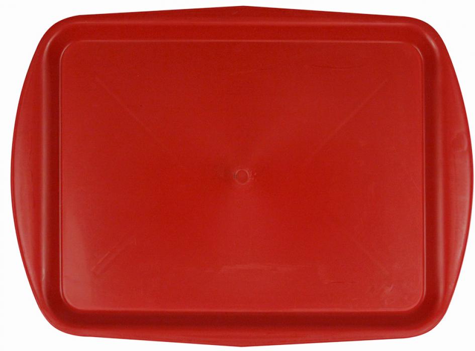 Поднос столовый из полипропилена 490х360 мм красный